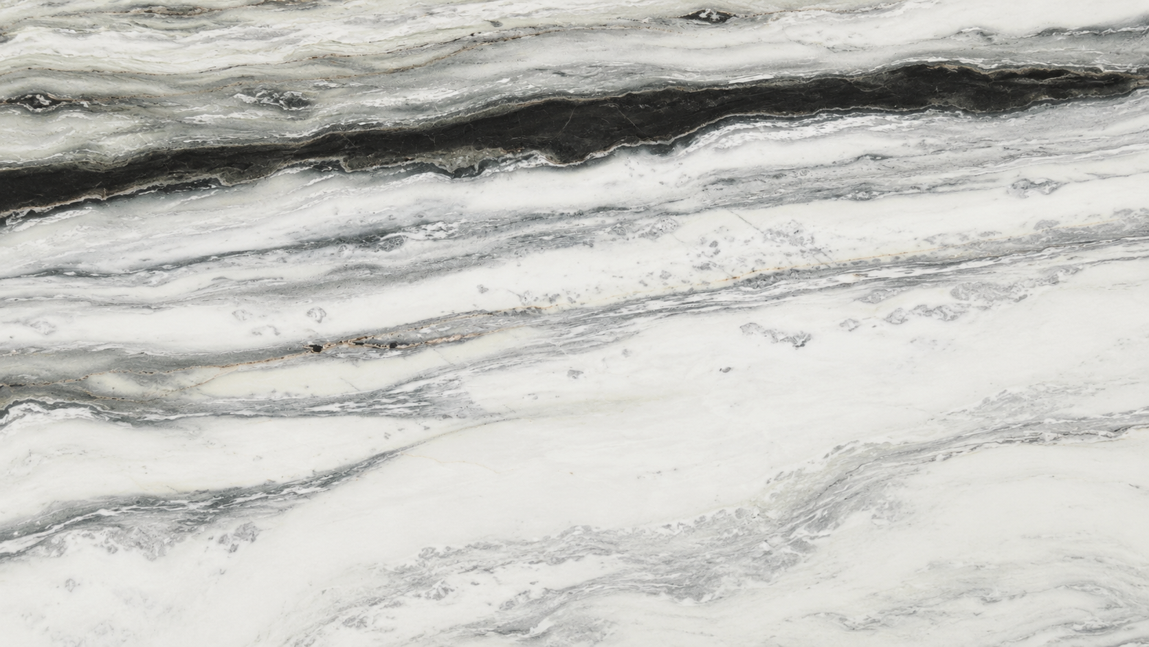 Brazilian Panda White Marble Slabs thumbnail 2