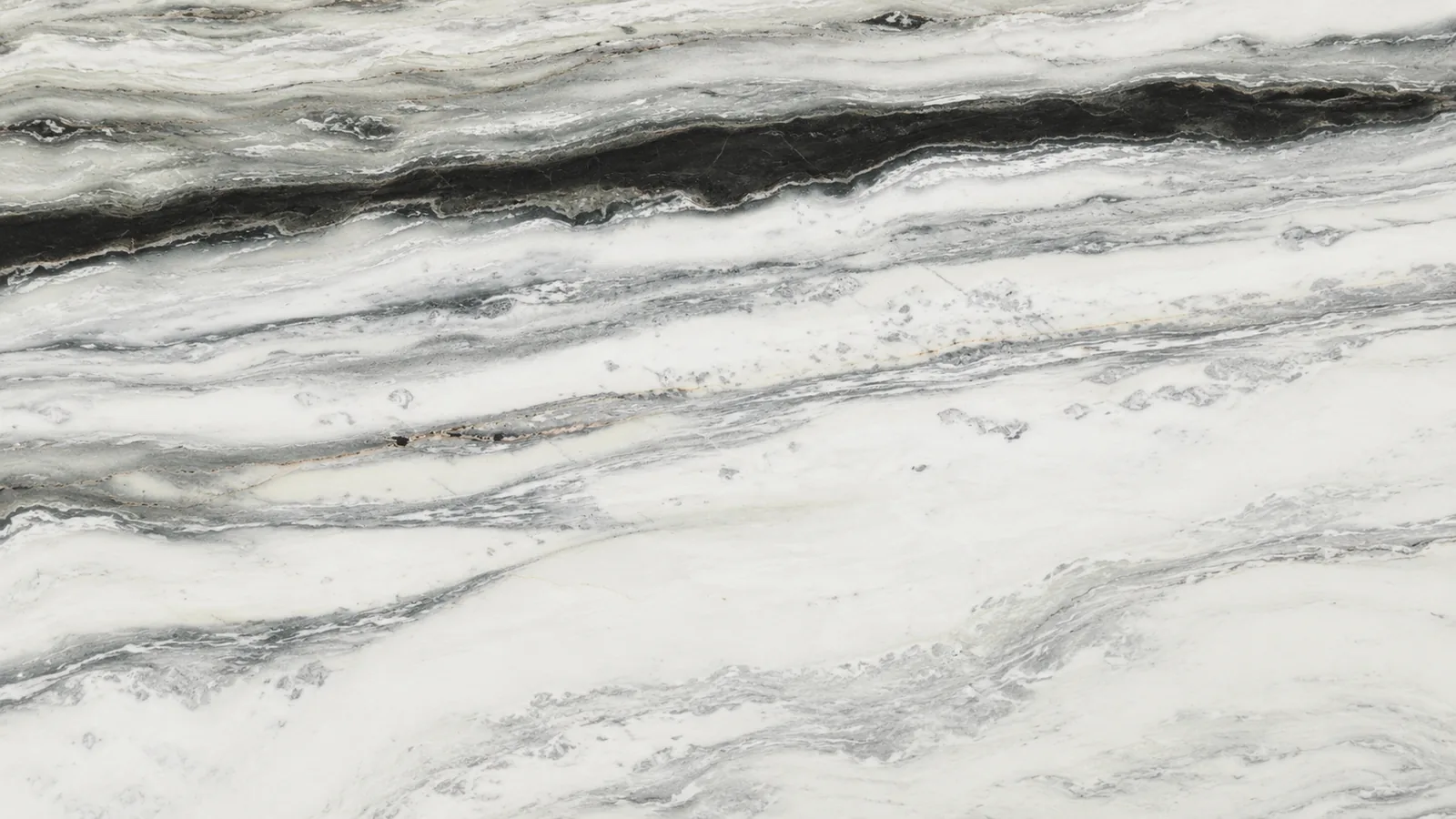Brazilian Panda White Marble Slabs For Countertops and Stair steps thumbnail 2