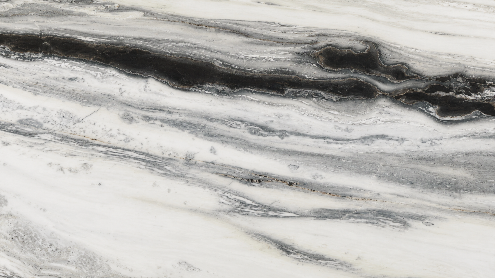 Brazilian Panda White Marble Slabs thumbnail 4