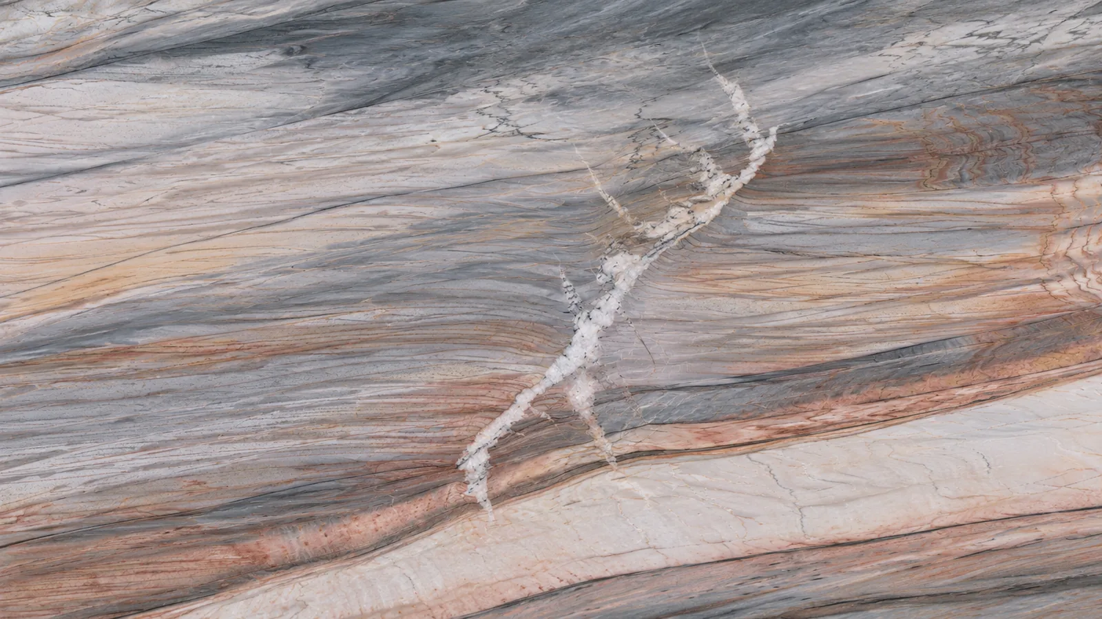 Wonderland Blue Quartzite Luxury Slabs For Dining Tops