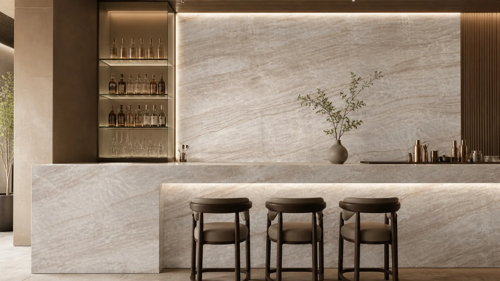LX9050 Pearl Beige Soft Linear Quartzite Engineered Quartz Stone Slab thumbnail 5