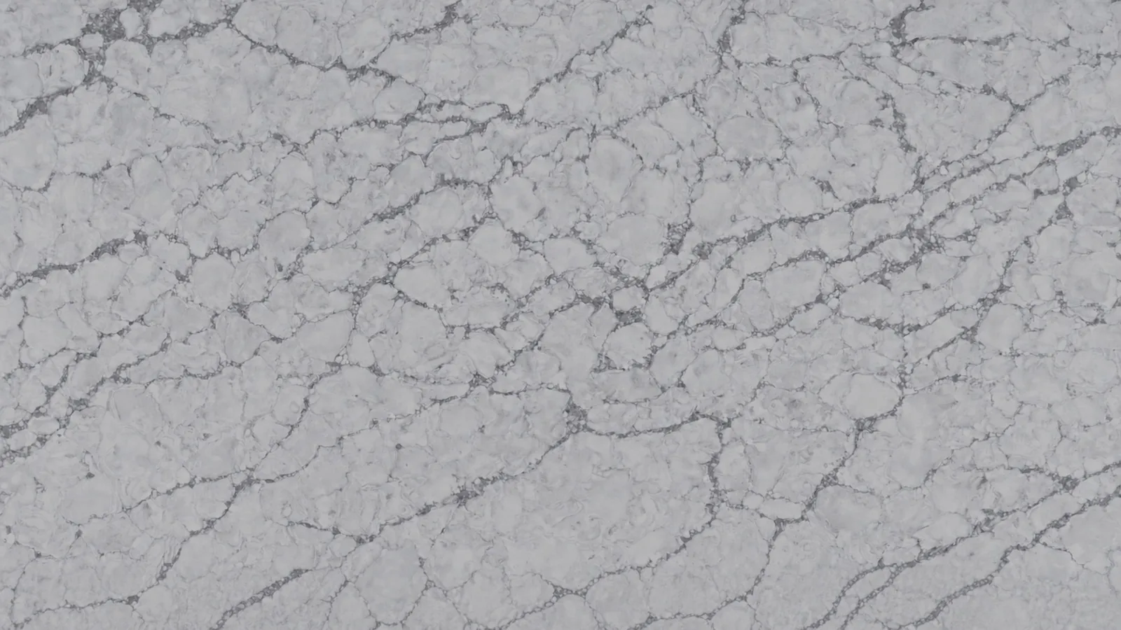 LX7705 Silver White Gray Crackle Vein Engineered Quartz Stone Slab thumbnail 2