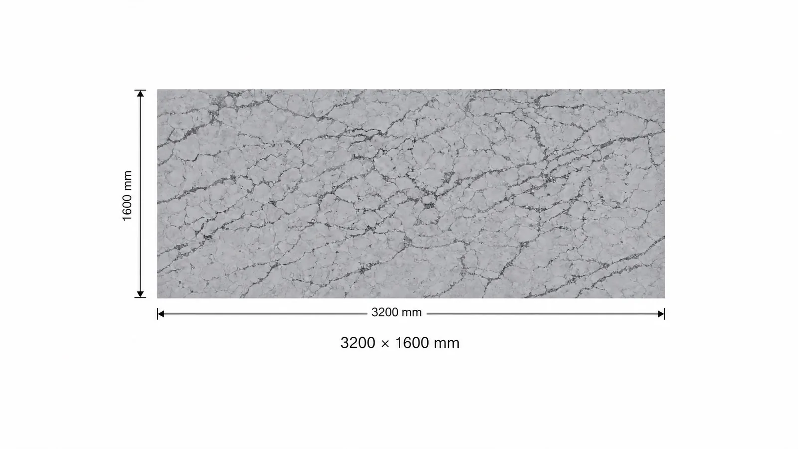 LX7705 Silver White Gray Crackle Vein Engineered Quartz Stone Slab thumbnail 3