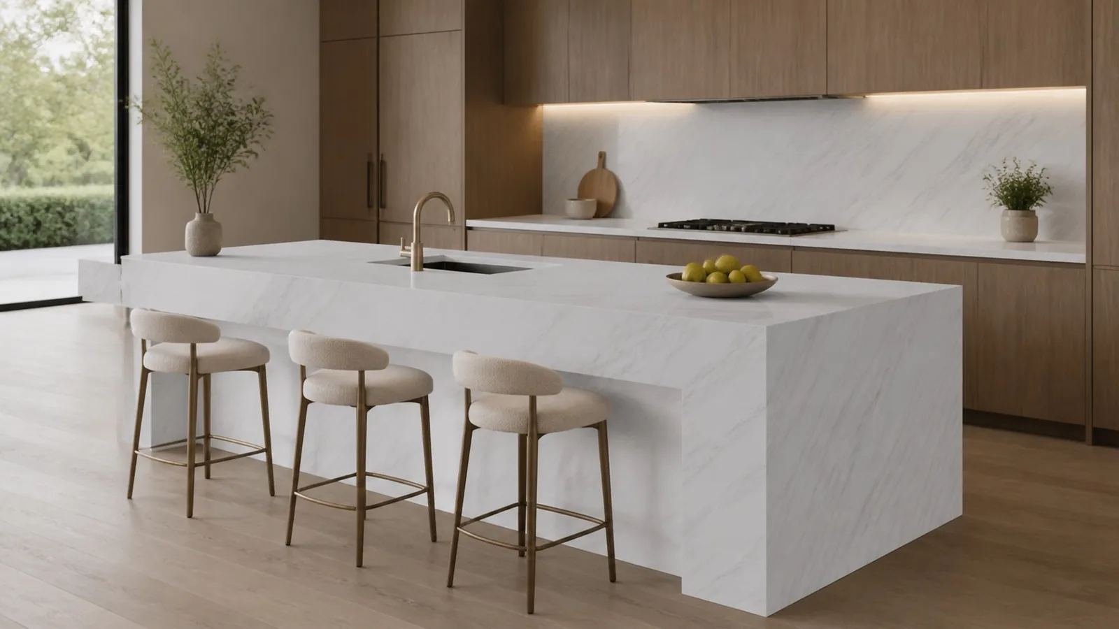 LX7138 Snow White Cool Gray Linear Vein Engineered Quartz Stone Slab thumbnail 4