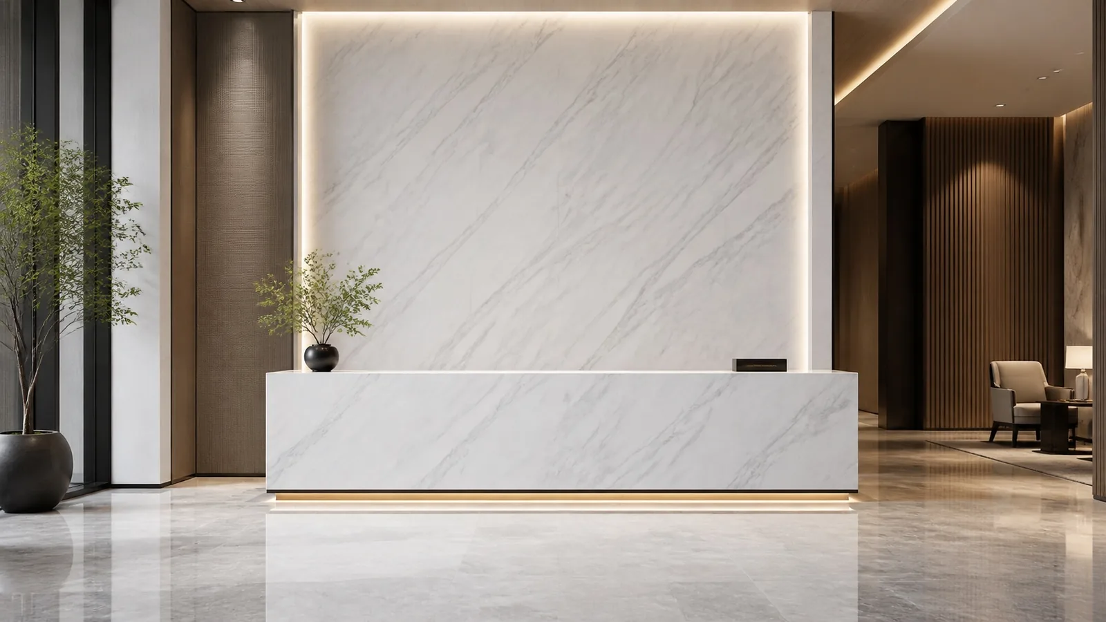 LX7138 Snow White Cool Gray Linear Vein Engineered Quartz Stone Slab thumbnail 5