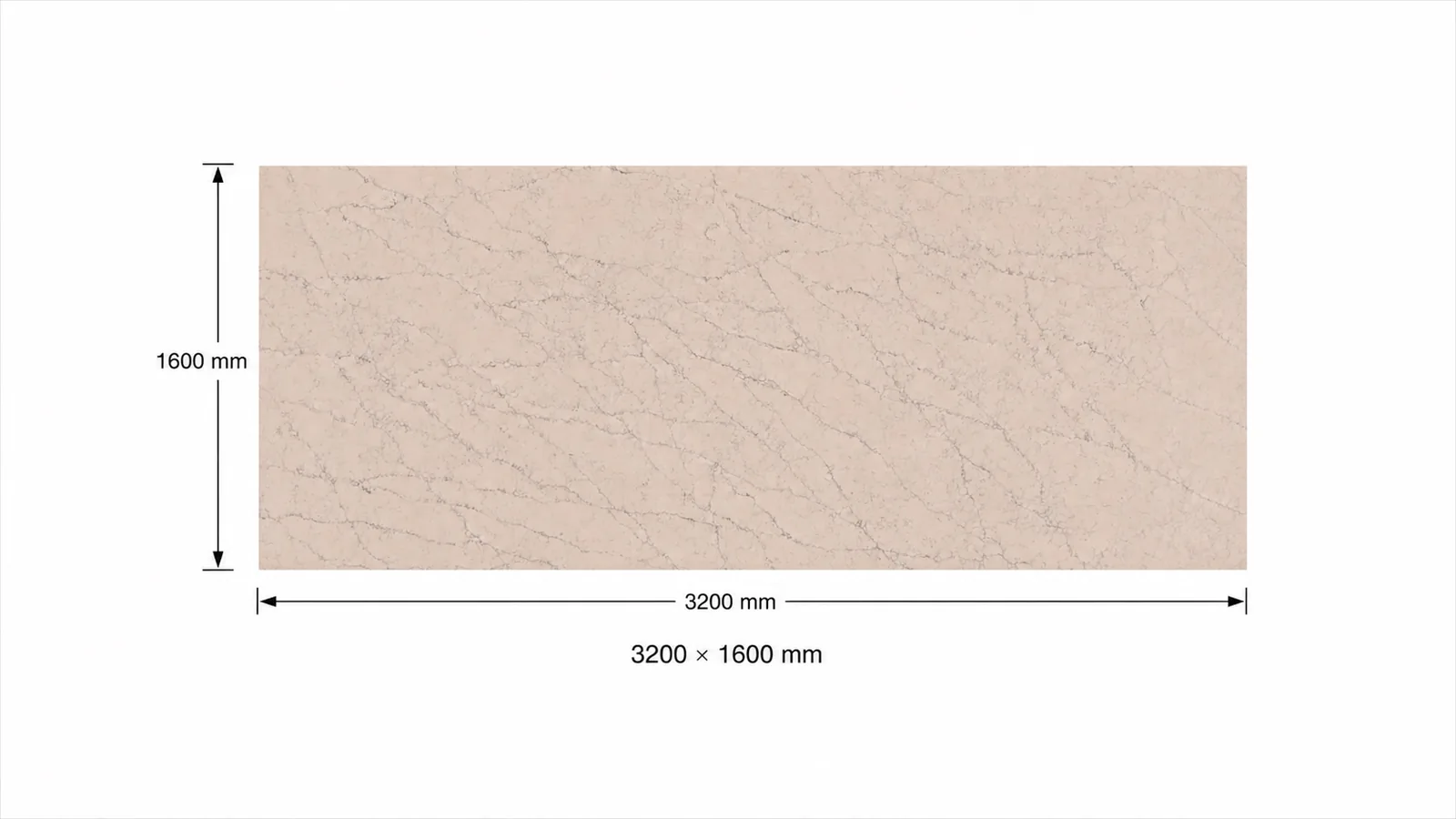 LX7148 Blush Beige Fine Crackle Vein Engineered Quartz Stone Slab thumbnail 3