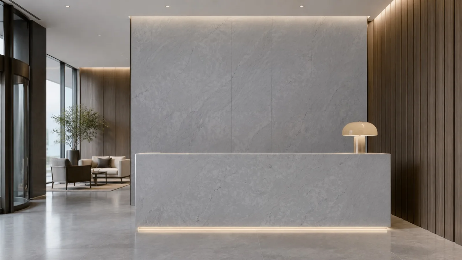 LX7145 Charcoal Gray Horizontal Strata Engineered Quartz Stone Slab thumbnail 5