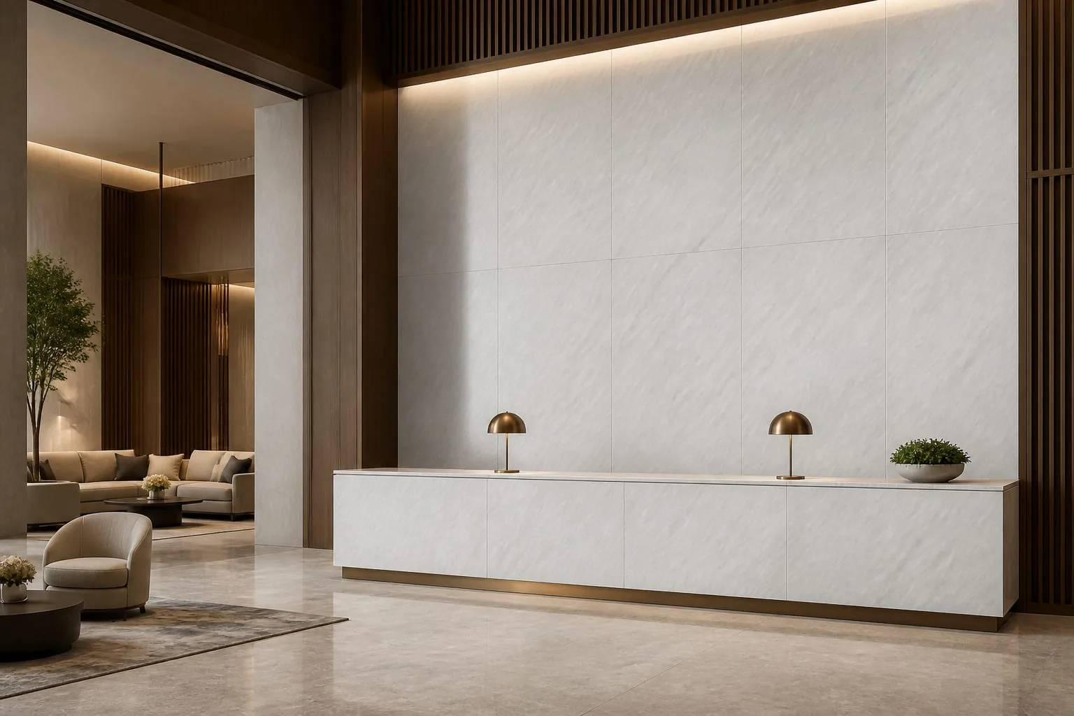 Snow White Diagonal Feather Engineered Quartz Stone Slab for Kitchen and Interior Design thumbnail 5
