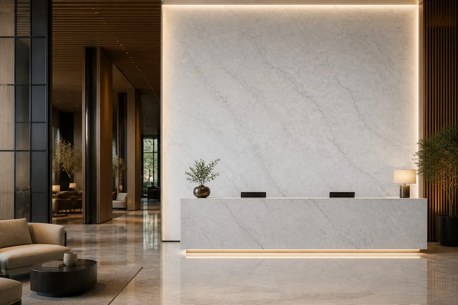 Frost White Gray Vein Engineered Quartz Stone Slab for Kitchen and Interior Design thumbnail 5