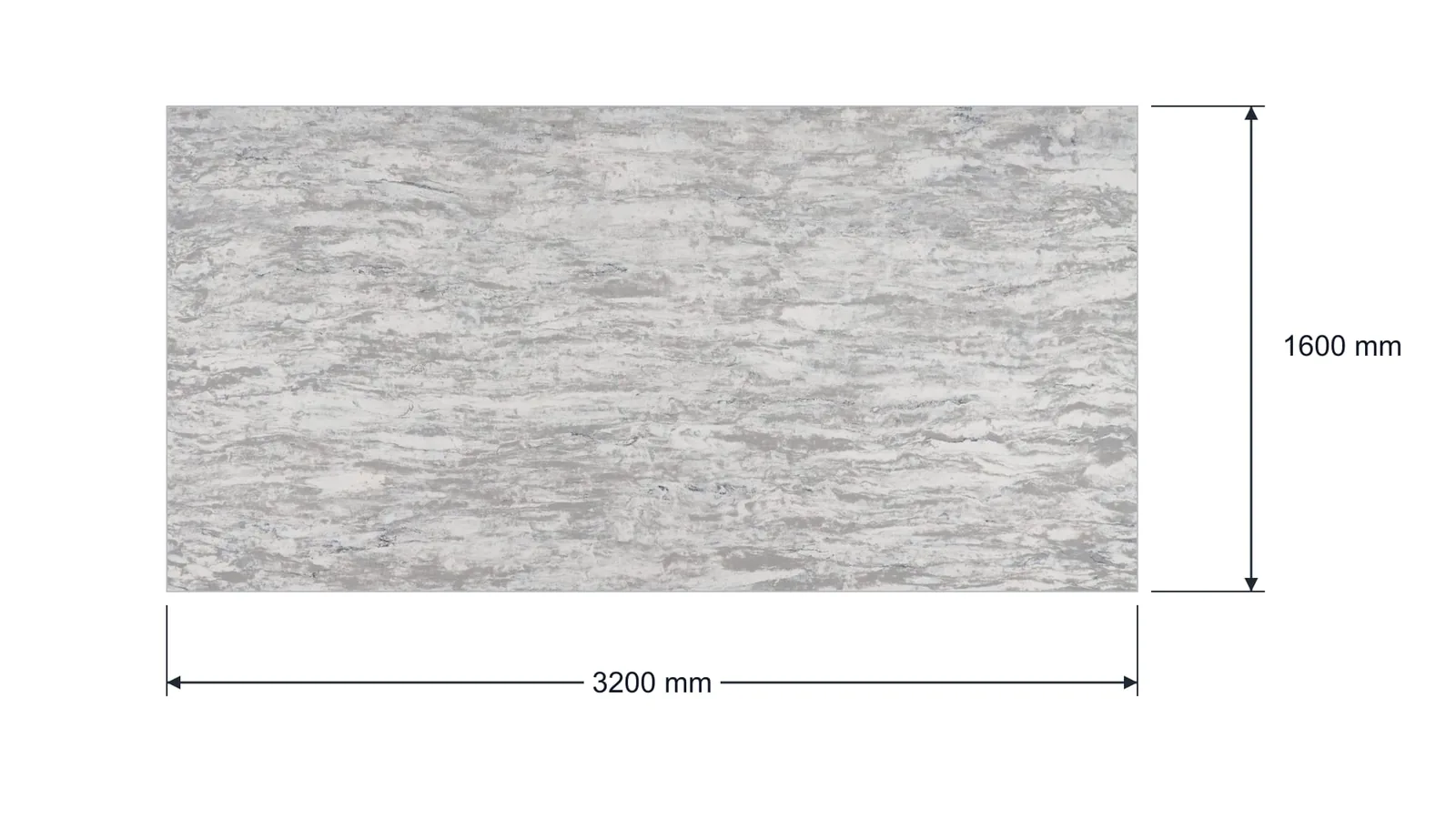 Silver Gray Layered Wave Engineered Quartz Stone Slab for Bathroom and Interior Design thumbnail 2