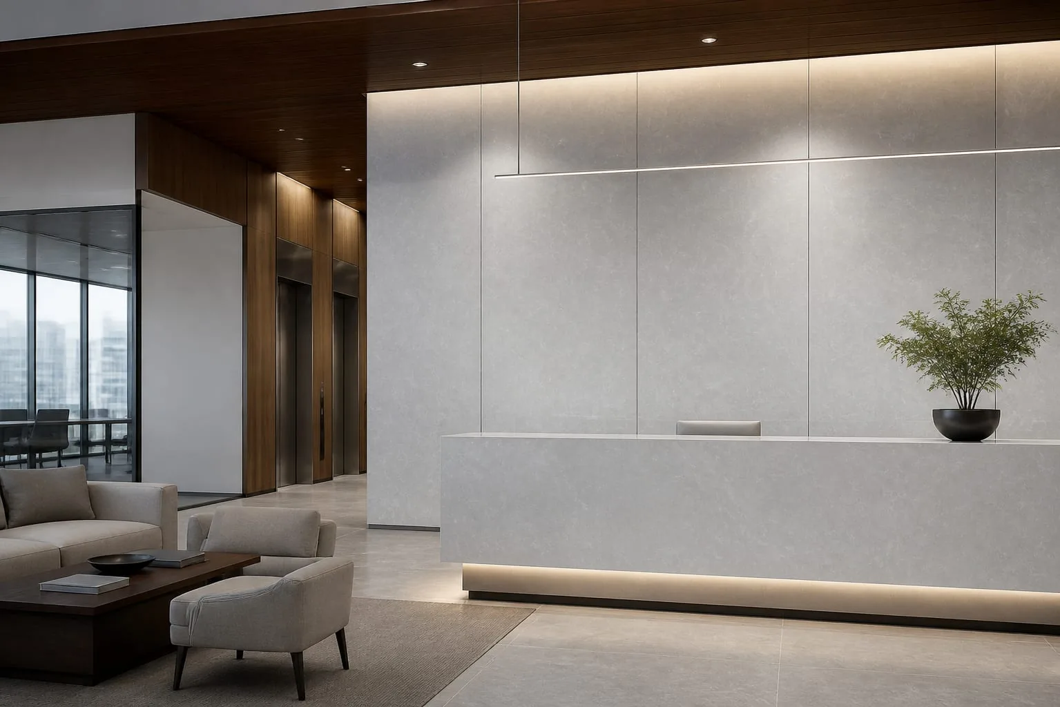 Pearl Gray Crystalline Frost Engineered Quartz Stone Slab for Kitchen and Interior Design thumbnail 5