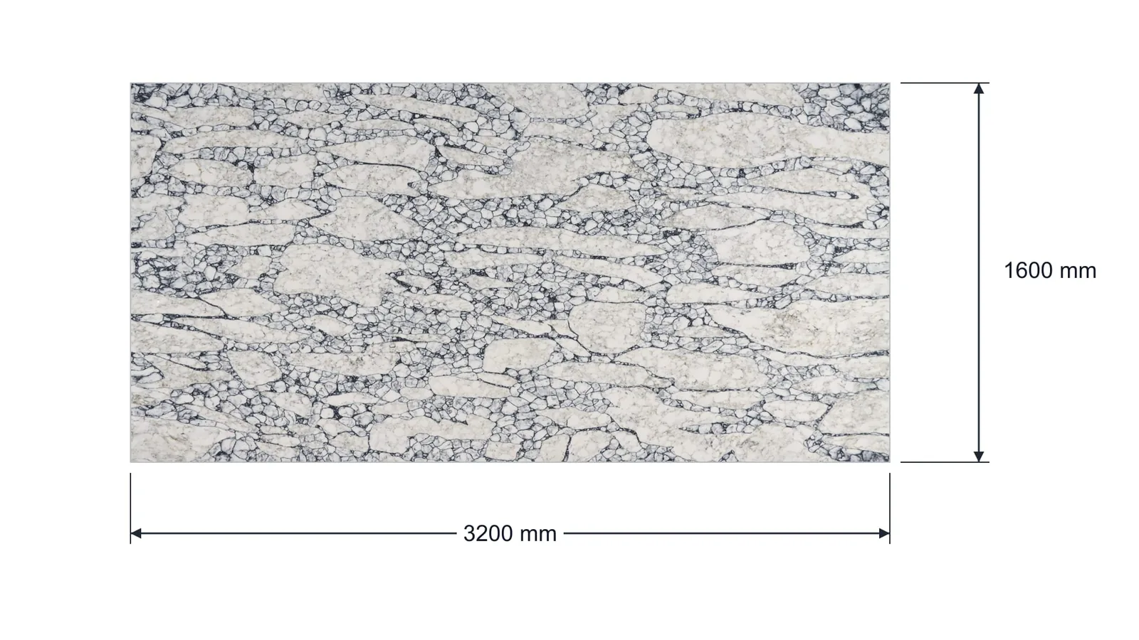 White Gray Pebble Breccia Engineered Quartz Stone Slab for Kitchen and Interior Design thumbnail 2