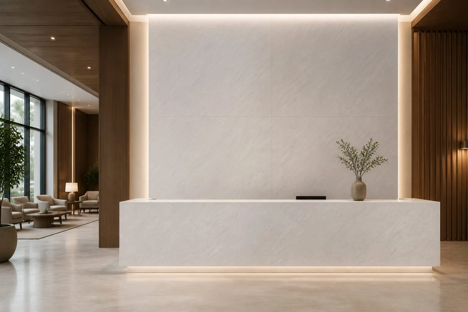 Pearl White Diagonal Feather Engineered Quartz Stone Slab for Kitchen and Interior Design thumbnail 5