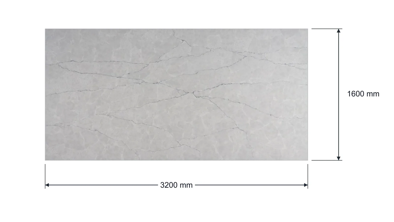 Light Gray Fine Crackle Engineered Quartz Stone Slab for Kitchen and Interior Design thumbnail 2