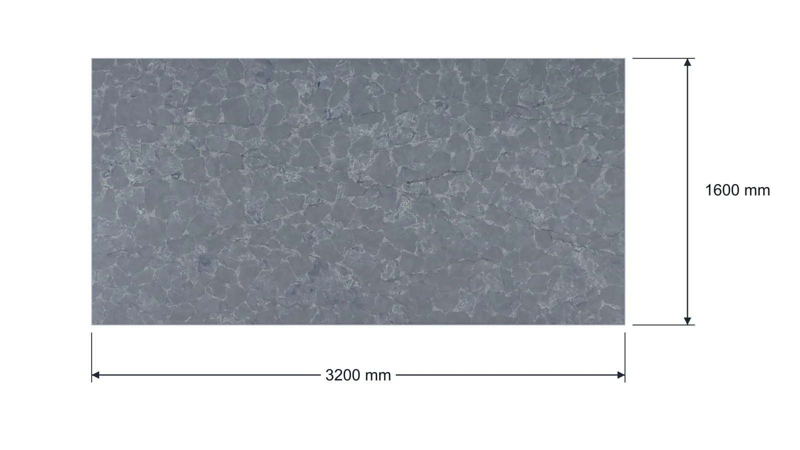 Slate Gray Crystalline Cloud Engineered Quartz Stone Slab for Bathroom and Interior Design thumbnail 2