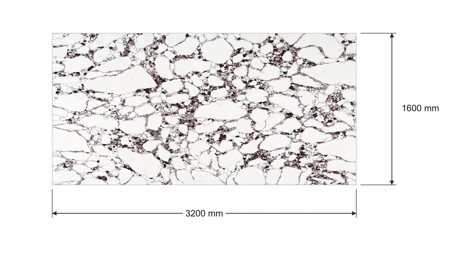 Ivory White Espresso Breccia Engineered Quartz Stone Slab for Kitchen and Interior Design thumbnail 2