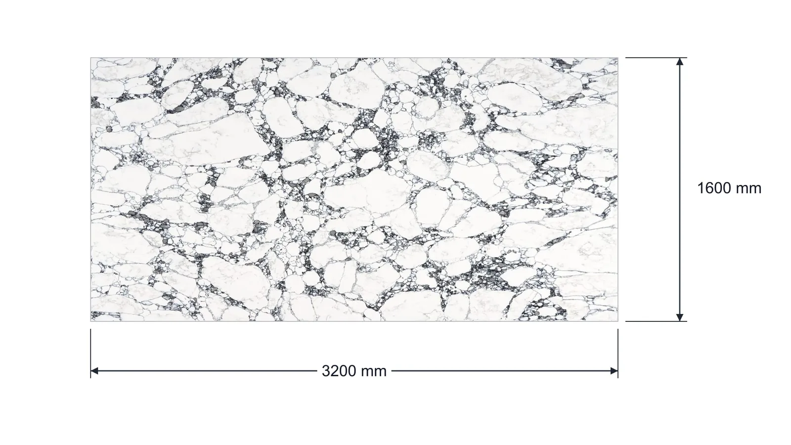 Snow White Charcoal Breccia Engineered Quartz Stone Slab for Kitchen and Interior Design thumbnail 2