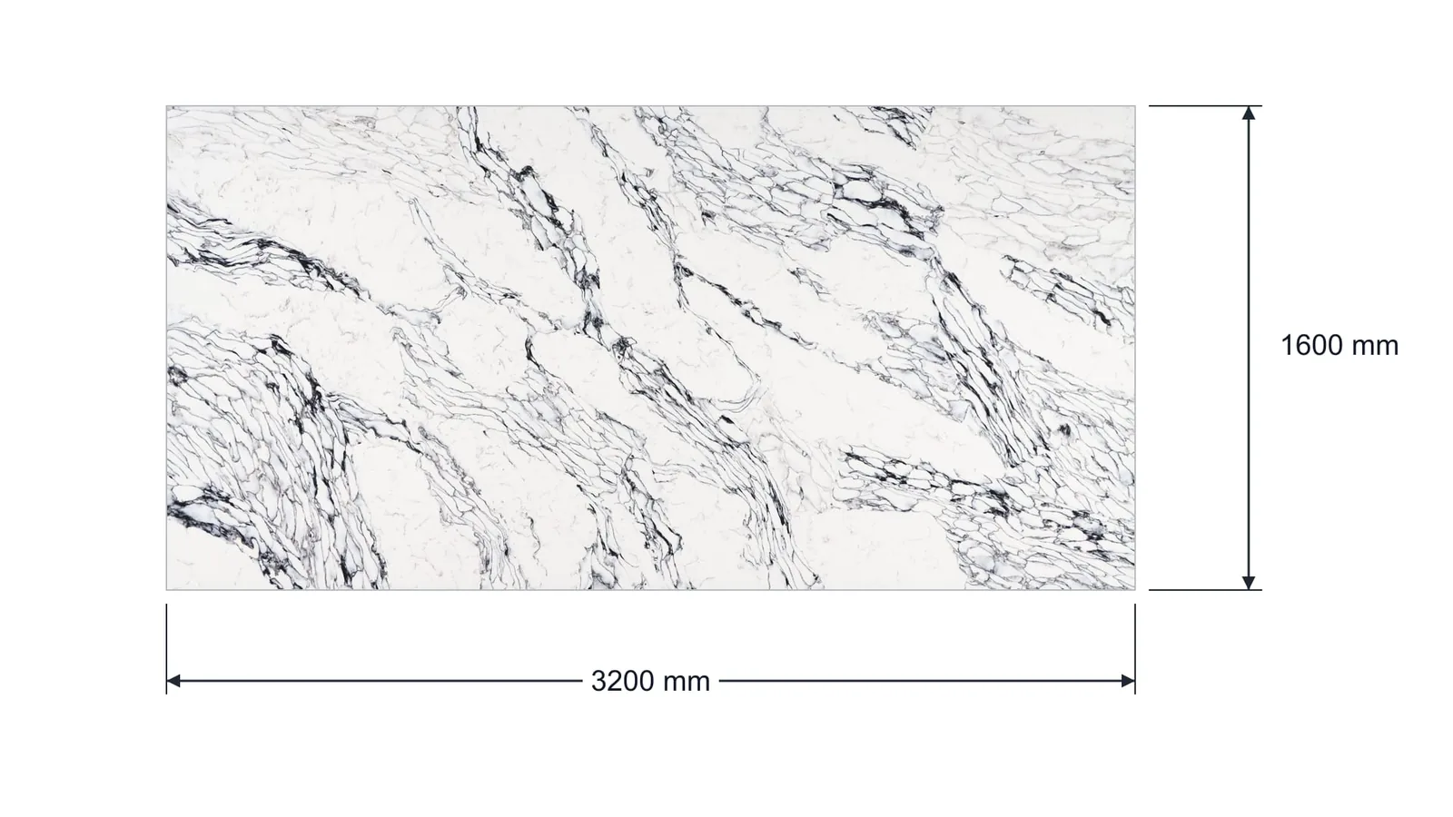 Snow White Black Ink Flow Engineered Quartz Stone Slab for Kitchen and Interior Design thumbnail 2