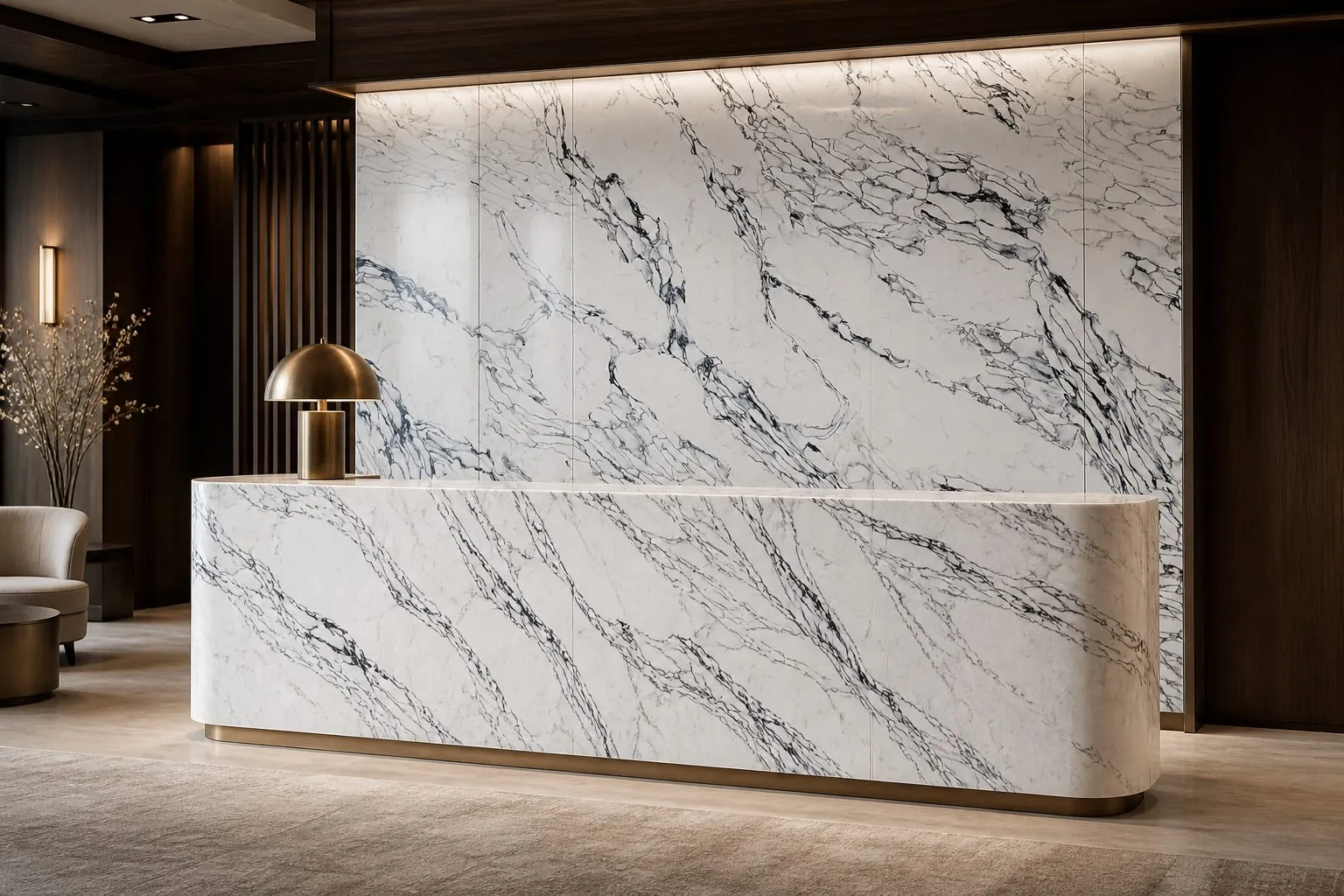 Snow White Black Ink Flow Engineered Quartz Stone Slab for Kitchen and Interior Design thumbnail 5