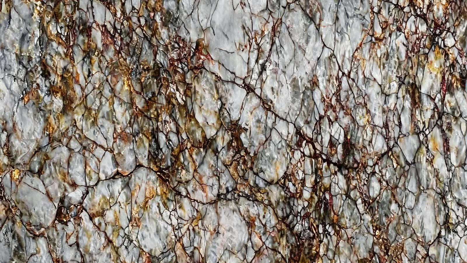 Amber Crystal Blue Vitoria Stone Crystal Gemstone Slabs for Luxury Interiors thumbnail 3