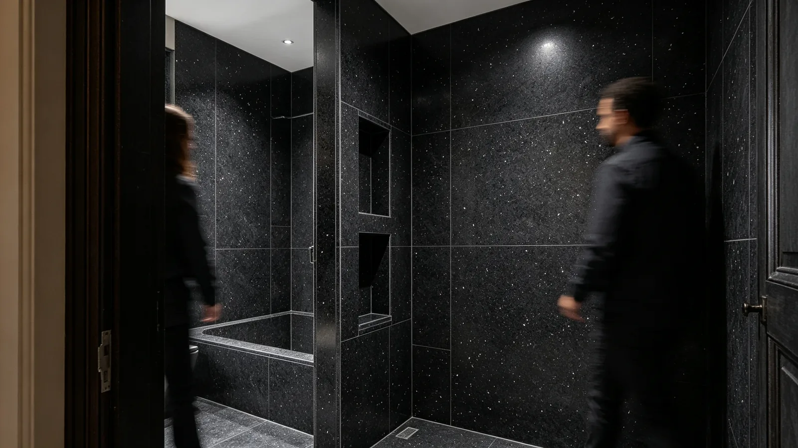 Crystal Black Rq Quartz Onyx Slabs for Interior Projects thumbnail 5