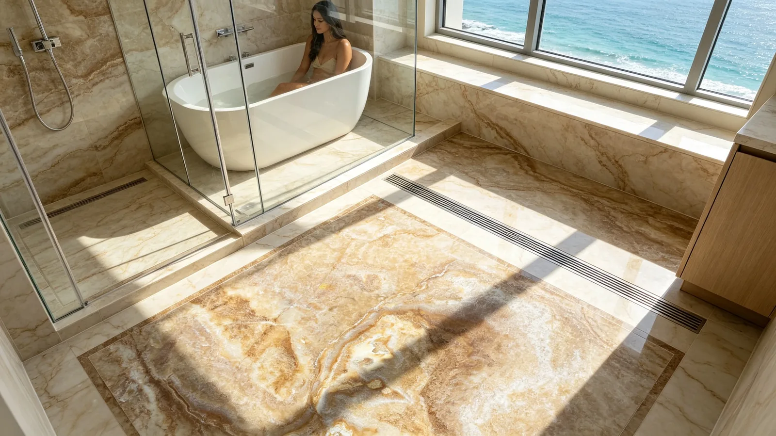 Golden Rq Onyx Slabs for Interior Surface Design thumbnail 3
