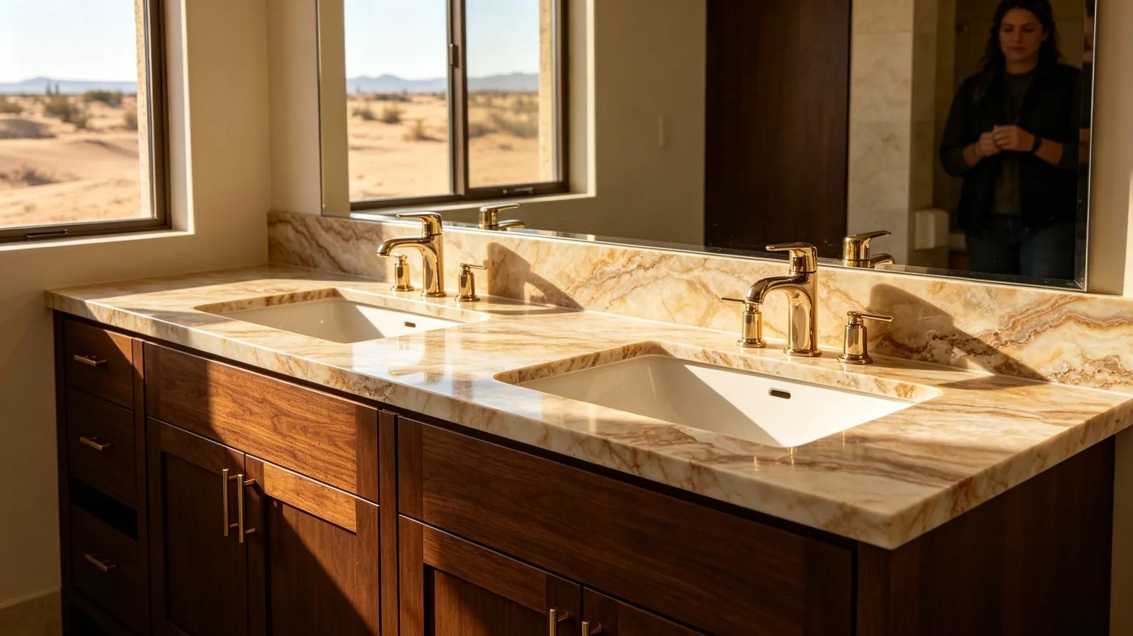 Golden Rq Onyx Slabs for Interior Surface Design thumbnail 4
