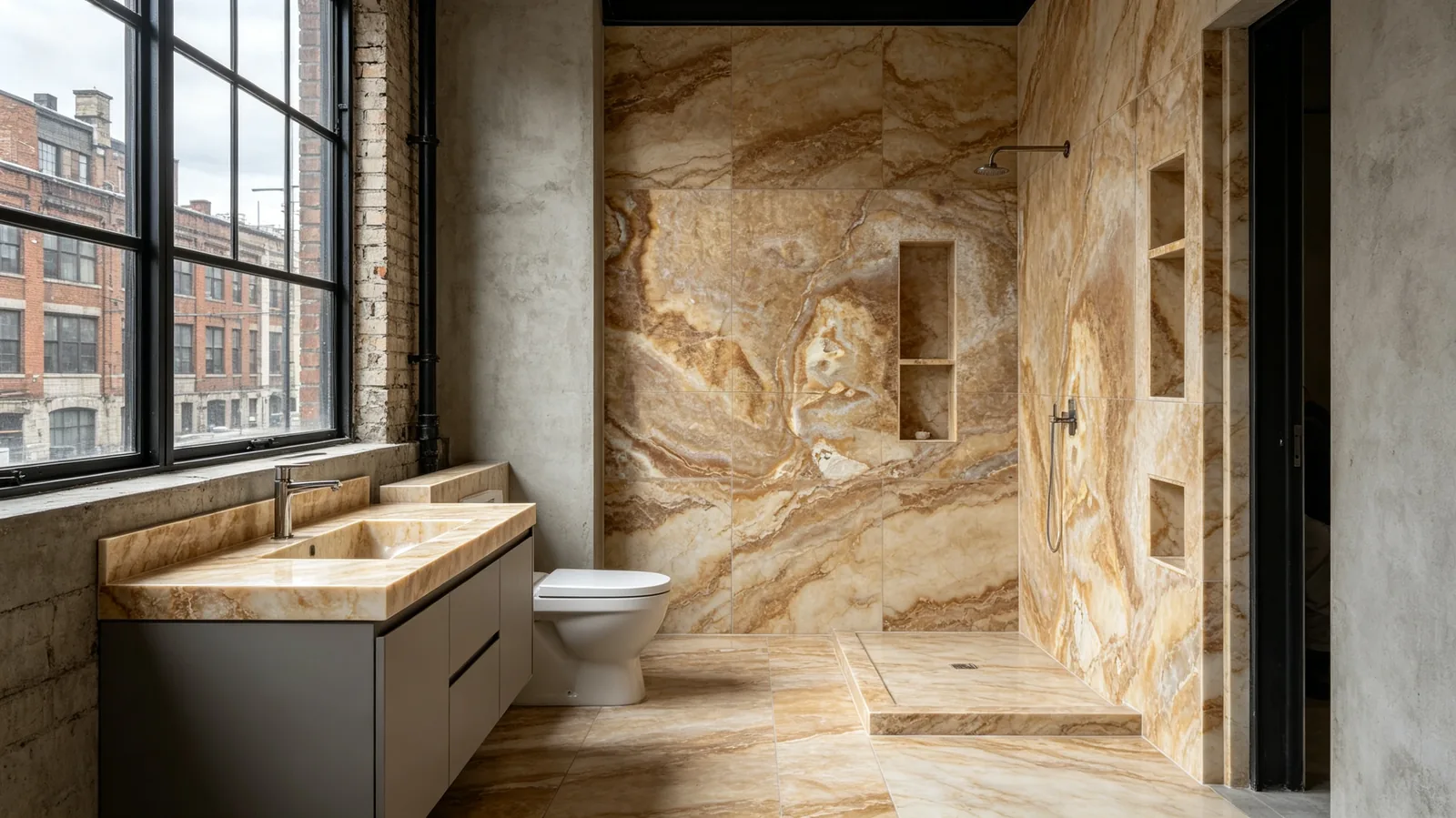 Golden Rq Onyx Slabs for Interior Surface Design thumbnail 5