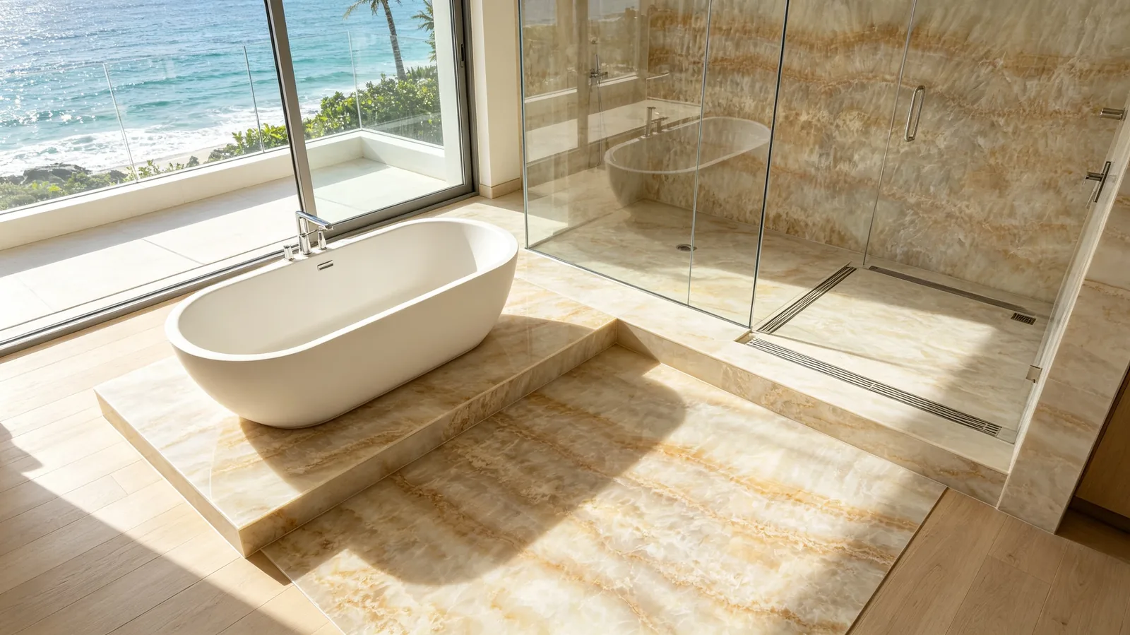 Honey Onyx Slabs for Interior Surface Design thumbnail 4