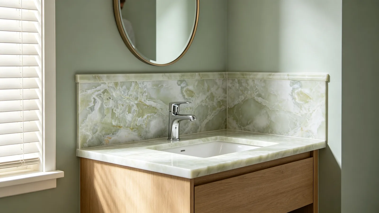 Gold Light Pistachio Onyx Slabs for Interior Projects thumbnail 3