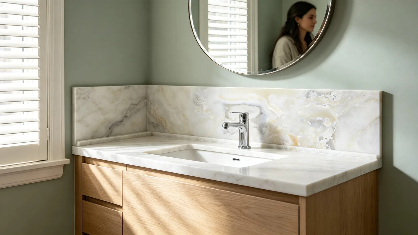 White Norm White Onyx Slabs for Interior Projects thumbnail 3