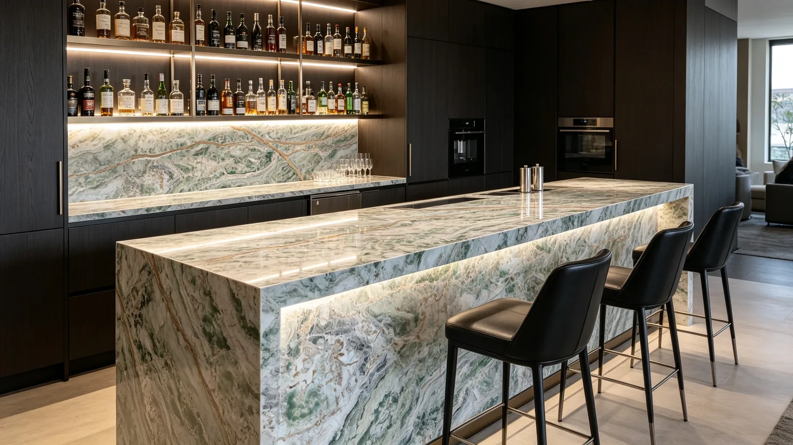 Green Onice Smeraldo Onyx Slabs for Interior Projects thumbnail 2