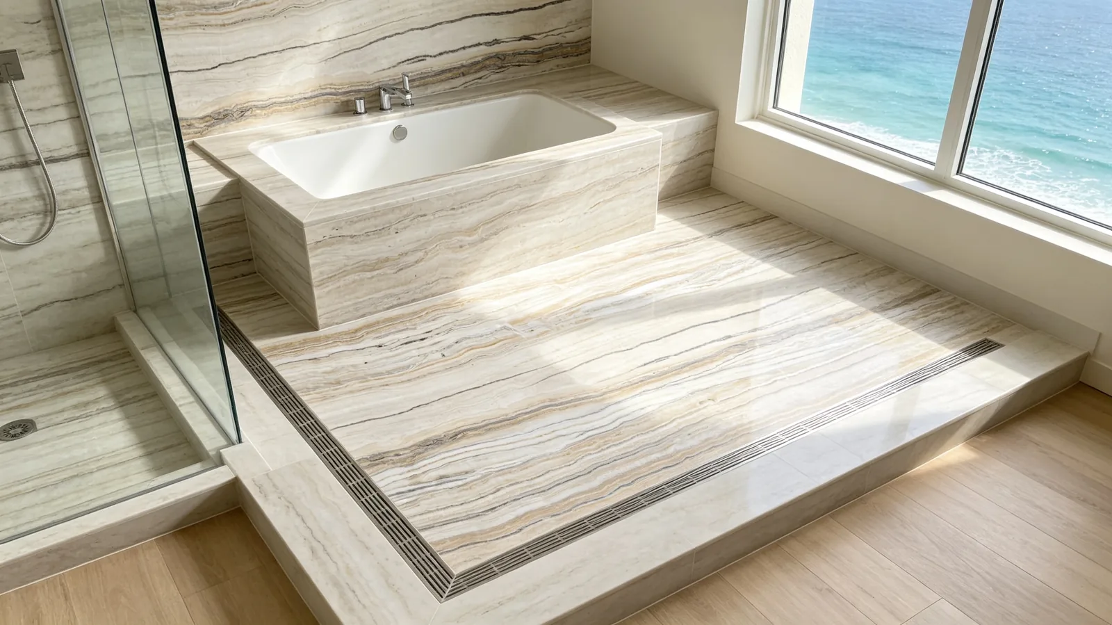 White Onice Stratos Onyx Slabs for Interior Projects thumbnail 4