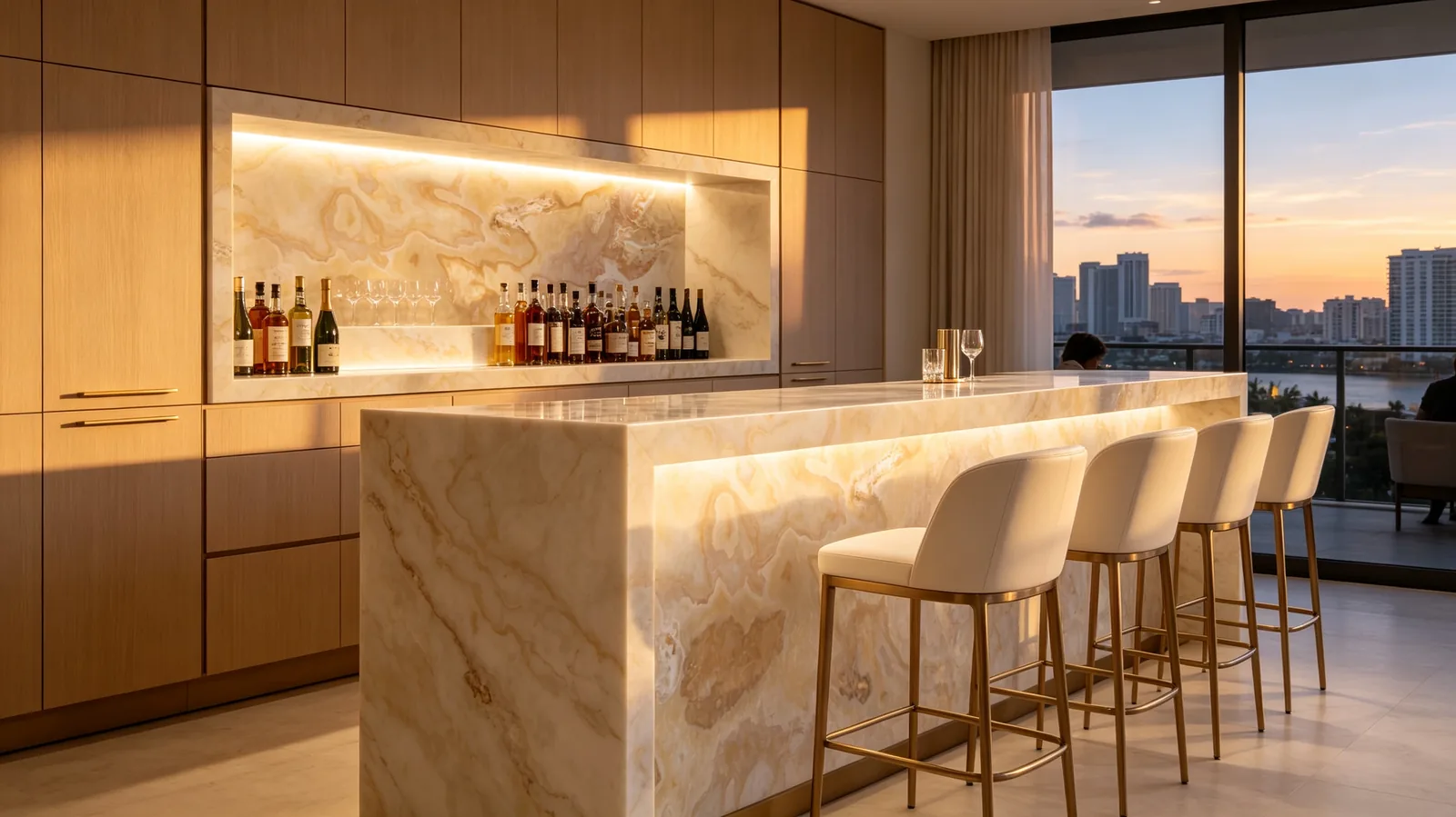 Gold Onice Tanzania Light Onyx Slabs for Interior Projects thumbnail 2