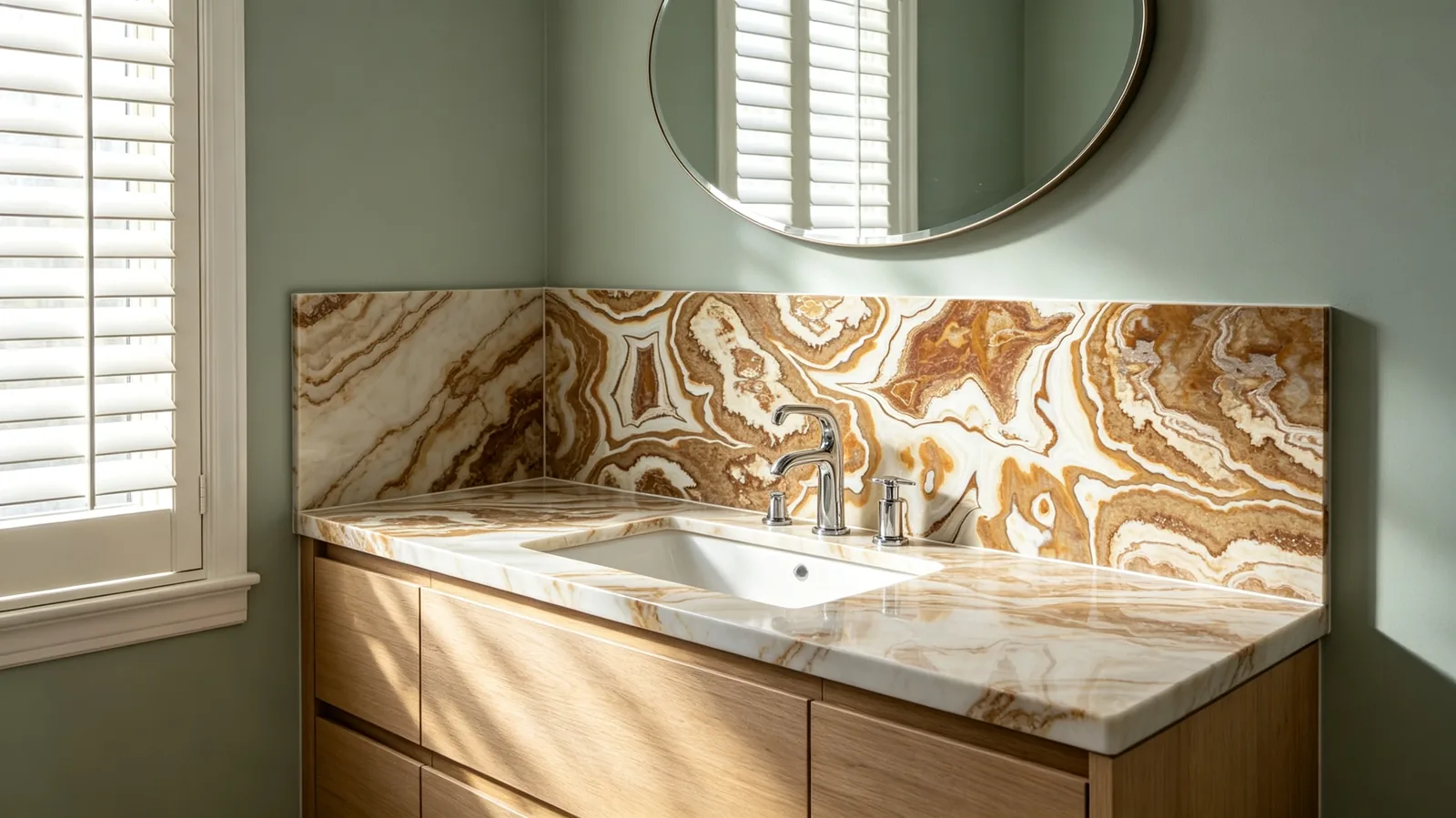 Brown Tiger Rq Onyx Slabs for Interior Projects thumbnail 2